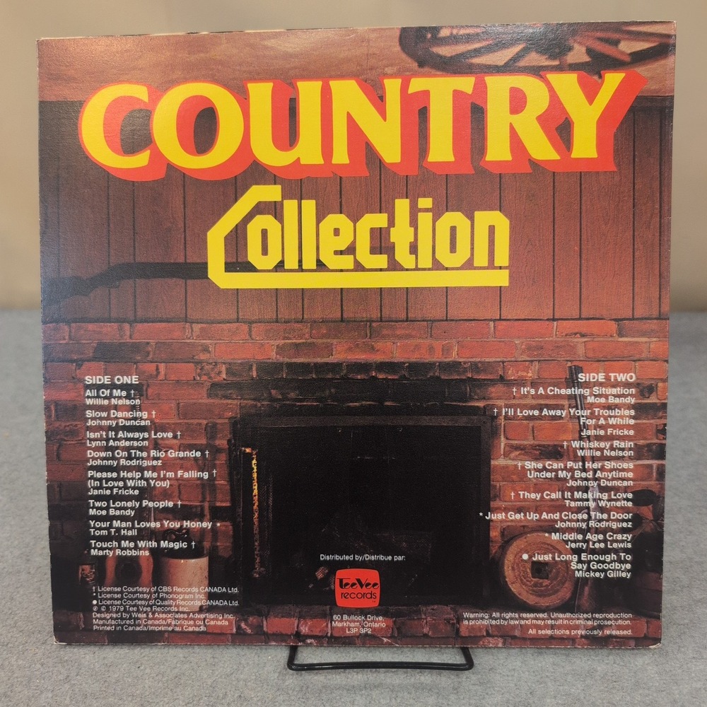 Country Collection Various Artists Vinyl LP Willie Nelson Tammy Wynette TA3 2025 - Picture 2 of 6